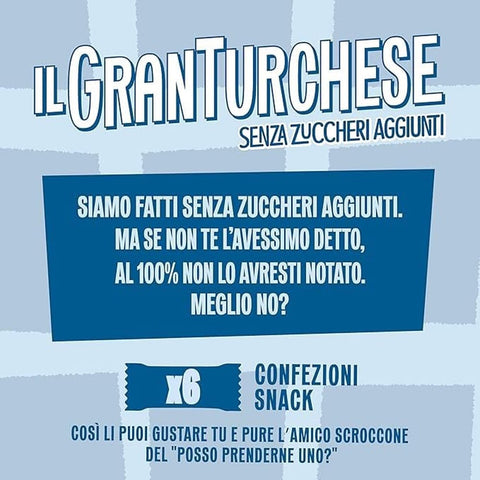 Colussi Kategorien 6x GranTurchese Senza Zuccheri Aggiunti Shortbread-Kekse mit Löchern, italienisches Mehl, 340 g, 6 Frischepackungen