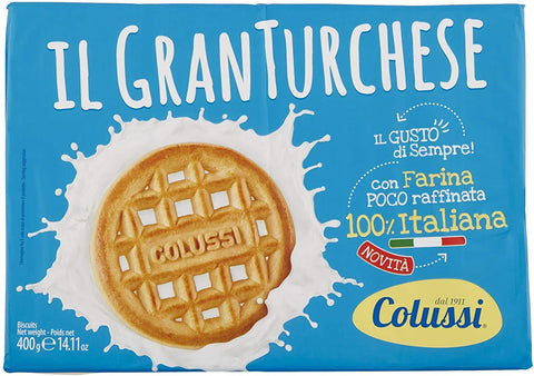 Colussi Kekse 12x Colussi Granturchese Gran turchese biscuits cookies kuchen Butterkeks 400g 8002590045036