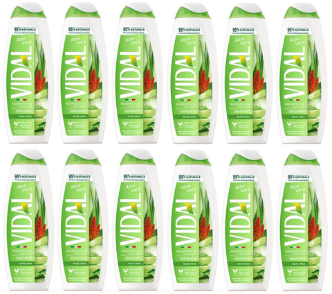 Conter Duschgel 12er-Pack Vidal Körperwaschmittel Bagnodoccia Duschgel,Duschschaum mit Aloe Vera 500ml 8008970055534