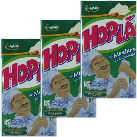 Trevalli Panna Hopla da Montare gia Zuccherata 'Süße Sahne', 1000 ml 3x Original italienisch