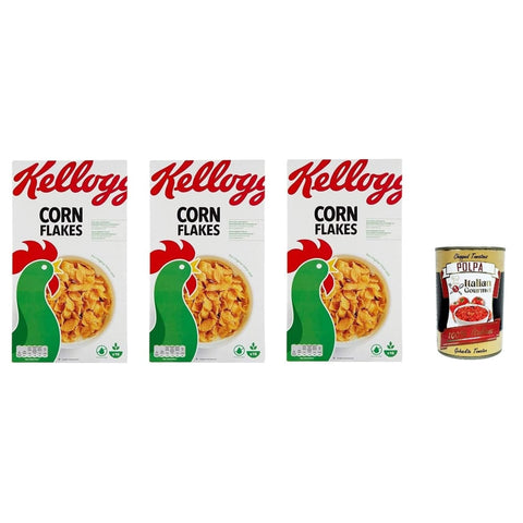 Corn Flakes Snack Kuchen & Backwaren Corn Flakes Knusprige goldene und leckere ohne Palmöl ohne Farbstoffe ohne künstliche Aromen 3x 500 g italienisch Original 8032804040014
