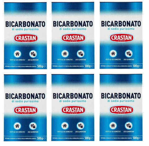 Crastan Bicarbonato di sodio purissimo reines Natriumbicarbonat für den Heimgebrauch und für Lebensmittel 500 g italienisch Original
