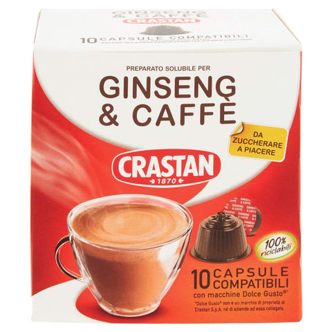 Crastan Kapseln & Pads Crastan caffè Ginseng & Kaffee Dolce e gusto pads Kapseln KAFFEEKAPSELN 60x Original italienisch