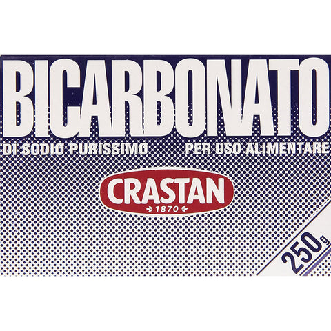 Crastan Bicarbonato di sodio purissimo reines Natriumbicarbonat für den Heimgebrauch und für Lebensmittel 250g 6x Original italienisch