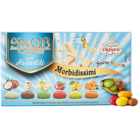 Crispo Confetti Crispo Confetti Snob Morbidissimi Gusti e Colori Assortiti Sehr weich Verschiedene Geschmacksrichtungen und Farben 500 g 8005085705743