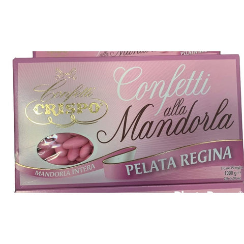 Crispo Frucht- & Kräuterbonbons Crispo CONFETTI | Mandorla Classica | PELATA REGINA 280 | Rosa | 1 Kg Frucht- & Kräuterbonbons italienisch Original 8005085160214