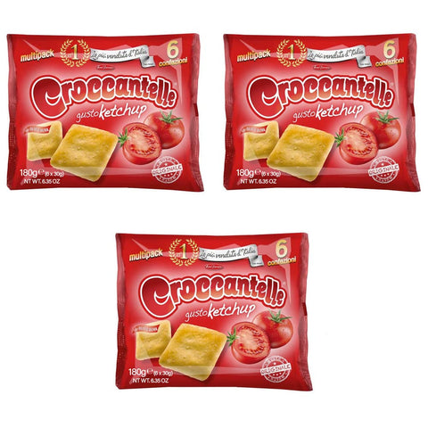 Croccantelle Ketchup 3x Croccantelle Gusto ketchup multipack 210 g(6 Umschläge) aus italien 8011795101416