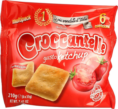 Croccantelle Ketchup 6x Croccantelle Gusto ketchup multipack 210 g(6 Umschläge) aus italien 8011795101416