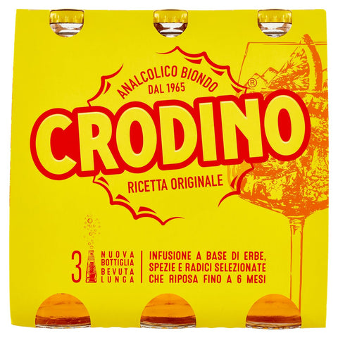 Crodino Alkoholfreies Blond, 3 x 17.5cl Original italienisch
