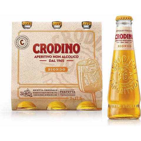 Crodino Limonade Crodino 8 Alkoholfreier Bitteraperitif (24 Flaschen) 3 x Original italienisch 8000845800386