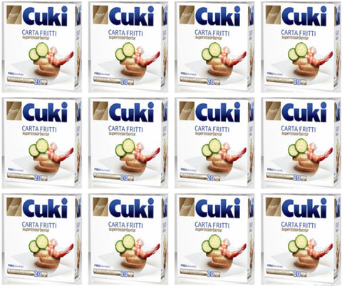 Cuki Backpapier CUKI Fried Papier 32x33 * 20 Stück. - Lebensmittel-Taschen 8003980210010