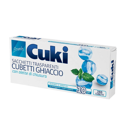 Cuki Eiswürfelformen & -schalen Cuki – Ice Cube Taschen transparent, mit Schließen Klappen, 10 Staubbeutel 8003980052511