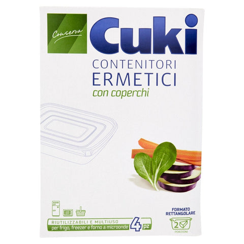 Cuki Haushaltsrollen, Folien & Papier Cuki Cont.Mikrowelle rechteckig – 6 Packungen mit 4 Stück [24 Stück] 8003980320047