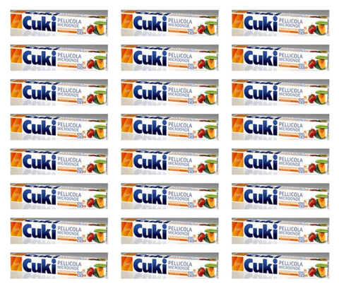 Cuki Konservieren Cuki 24 x Mikrowellen-Folie, 12 Meter, Kunststoff, Ideal zum Auftauen und Erwärmen, Speisen und Lebensmittel, Angebot Lotto 8003980190015