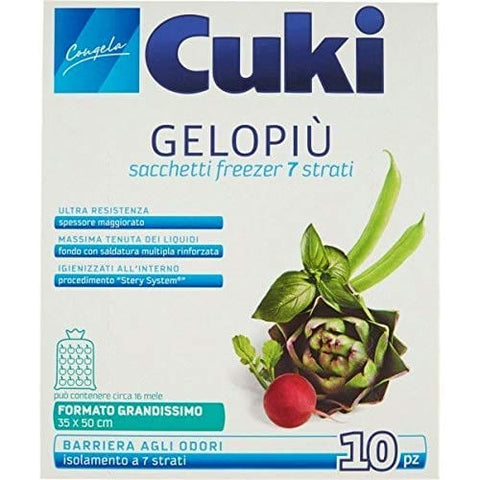 Cuki Papiere, Verpackungen & Tüten CUKI Beutel mit Eiswürfeln, groß, 35 x 50 cm, 10 Stück 8003980030502