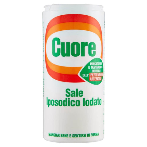 Cuore Salz & Salzersatz Cuore Sale Iposodico Iodato Salz Italian Jodsalz Jod 180 g Italienisch Original italienisch 8001840485004