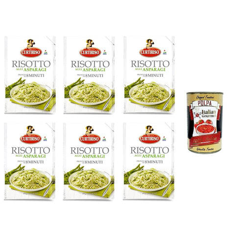 Curtiriso Reisgerichte Curtiriso Risotto agli Asparagi Spargelrisotto ist in 8 Minuten fertig 6x 175 gr Reisgerichte italienisch Original 8032804040014