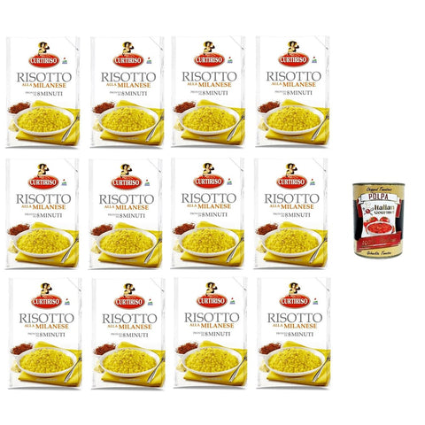 Curtiriso Reisgerichte Curtiriso Risotto alla Milanese pronto in 8 minuti Risotto alla Milanese ist in 8 Minuten fertig 12x175 gr italienisch Original 8017759646801