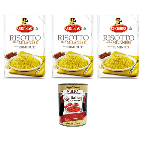 Curtiriso Risotto alla Milanese pronto in 8 minuti Risotto alla Milanese ist in 8 Minuten fertig 3x175g Original italienisch Reis