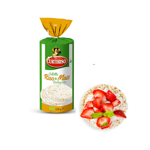 Curtiriso Reiskuchen 4x Curtiriso Riso e Mais Gallette Biologiche Bio-Kekse 130 g 8017759644234