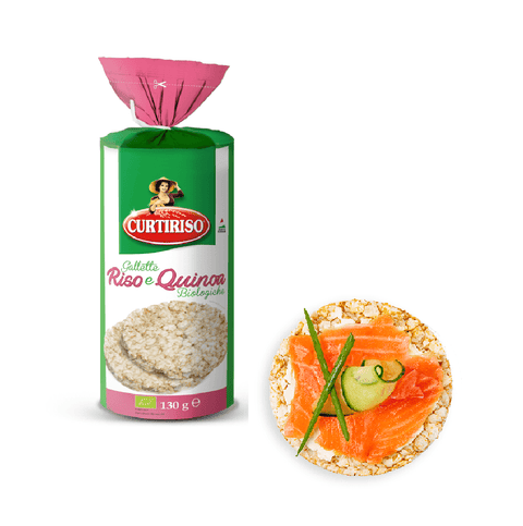 Curtiriso Reiskuchen 4x Curtiriso Riso e Quinoa Gallette Biologiche Bio-Kekse 130 g 8017759646948