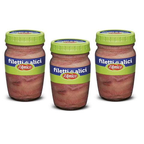 D'amico Fleisch, Geflügel & Wild D'amico Filetti di Alici Sardellenfilets in Sonnenblumenöl Sardellen 80 g Fleisch, Geflügel & Wild italienisch Original