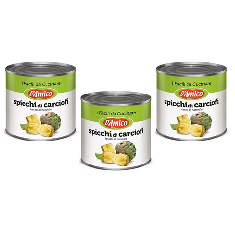 D'amico Carciofi a Spicchi Artischocken in Keilen 2500 g Dose Gemüsegerichte italienisch Original