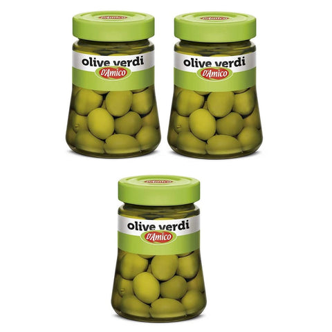 D'amico Gemüsegerichte D'amico Olive Verdi in Salamoia Grüne Oliven in Salzlake 300 g 3x italienisch Original Gemüsegericht 8005695005011