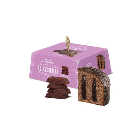 Dais Colomba Dais Colomba Nera Siciliana farcita e ricoperta al cioccolato di Modica gefüllt und überzogen mit Modica Schokolade 800g