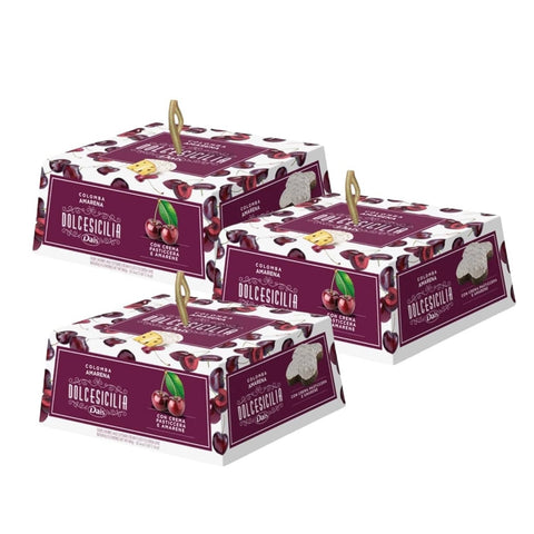 Dais Obstkuchen 3x Dais Dolcesicilia Colomba Amarena, Italienischer Osterkuchen mit kandierten Amarenakirschen, 800g 8004920555062