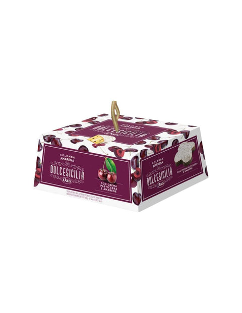 Dais Obstkuchen Dais Dolcesicilia Colomba Amarena, Italienischer Osterkuchen mit kandierten Amarenakirschen, 800g 8004920555062