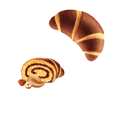 Dal Colle Süße Snacks Dal Colle Croissant Duo Nocciola Haselnuss-Croissant 250g (5x50g) 8004970149693