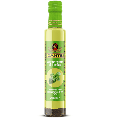 Dante Koch- & Backzutaten Dante condimento a base di olio aromatizzato al basilico Basilikum-Dressing auf Ölbasis 6x 250 ml