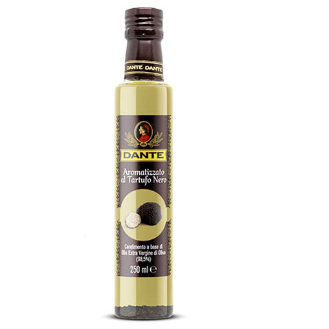 Dante condimento a base di olio aromatizzato al tartufo nero Öldressing mit schwarzem Trüffelgeschmack 6x 250 ml