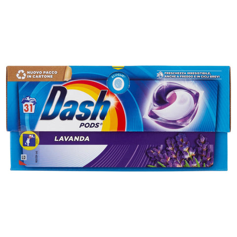 Dash PODS Lavendel, 1 Packung Karton mit 31 Pods Kapseln & Pads italienisch Original