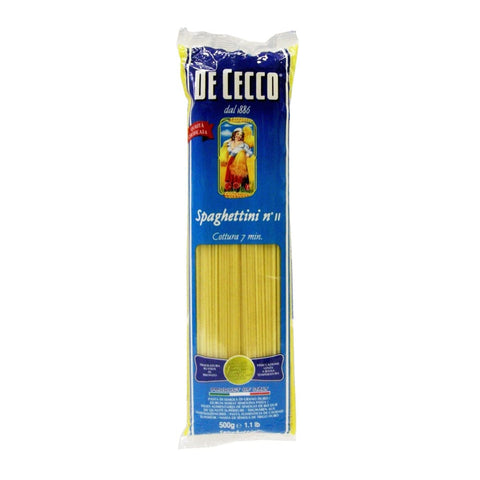 DE CECCO 0 DE CECCO Spaghetti Nr. 11 500 g, 24er Pack (24 x 0.5 kg) Original italienisch