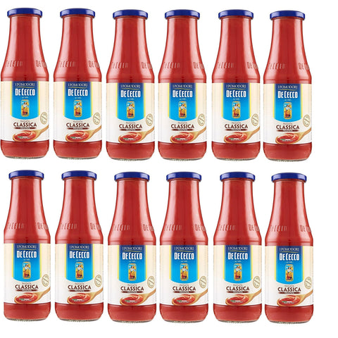 De Cecco Passata di Pomodoro Tomatenpaste Tomaten sauce 100% Italienisch 700g 12x Original italienisch