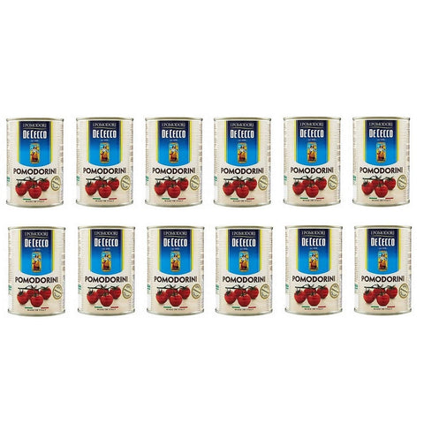 De Cecco Gemüse De Cecco Pomodorini Kirschtomaten Tomaten sauce aus Italien dose 12x 400g italienisch Original 8001250009821