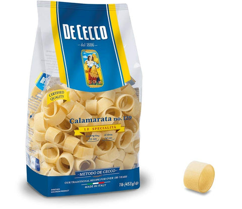 De Cecco Internationale Nudeln 10x Pasta De Cecco 100% Italienisch Calamarata n° 129 Nudeln 500g 8001250121295