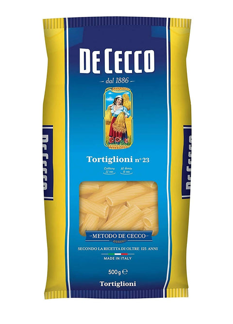 De Cecco Internationale Nudeln 10x Pasta De Cecco 100% Italienisch Tortiglioni n. 23 Nudeln 500g