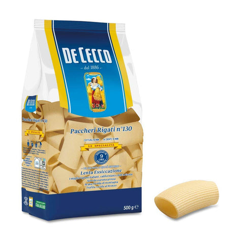 De Cecco 100% Pasta Paccheri Rigati n° 130 Nudeln 5x500g Original italienisch