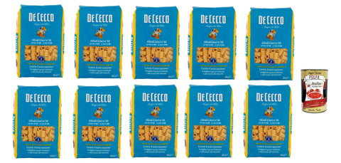 De Cecco Internationale Nudeln De Cecco Ditali Lisci N°58, 100% Italienisch Pasta Nudeln 10x 500g + Italian Gourmet Polpa 400g 8001250120588