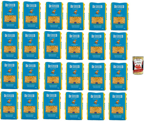 De Cecco Internationale Nudeln De Cecco Farfalline N°95, 100% Italienisch Pasta Nudeln 24x 500g + Italian Gourmet Polpa 400g 8001250120953