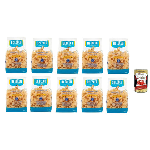 De Cecco Internationale Nudeln De Cecco Le Specialità Calamarata N°129, 100% Italienisch Pasta Nudeln 10x 500 g Internationale Nudeln Original 8001250121295