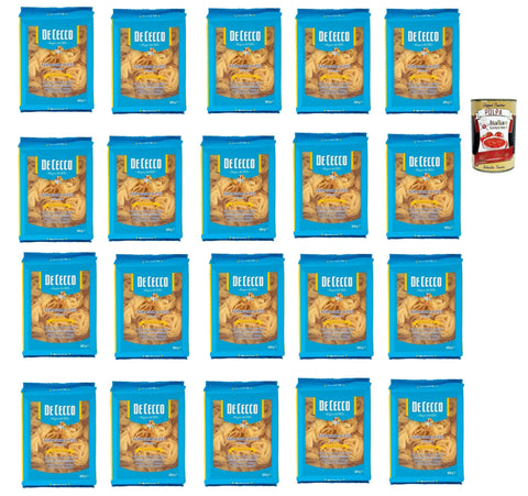 De Cecco Internationale Nudeln De Cecco Le Specialità Fettuccine N°233, 100% Italienisch Pasta Nudeln 20x 500g + Italian Gourmet Polpa 400g 8001250152336