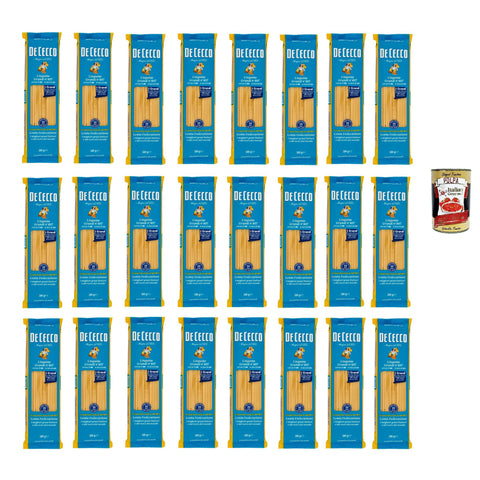 De Cecco Linguine Grandi N°407, 100% Italienisch Pasta Nudeln 24x 500 g Internationale Nudeln Original