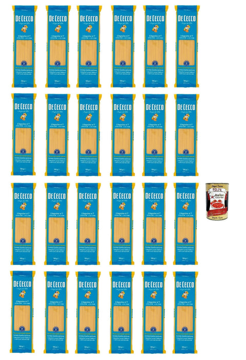 De Cecco Internationale Nudeln De Cecco Linguine n. 7 100% Italienisch Pasta Nudeln 24x 500g + Italian Gourmet Polpa 400g 8001250120076