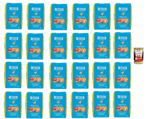 De Cecco Internationale Nudeln De Cecco Mafaldine corte N°32 100% Italienisch Pasta Nudeln 24x 500g + Italian Gourmet Polpa 400g 8001250017833