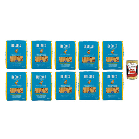 De Cecco Mezzi Rigatoni N°26 100% Pasta Nudeln 10x500g Original italienisch