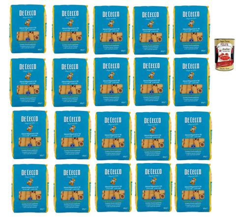 De Cecco Internationale Nudeln De Cecco Mezzi Rigatoni N°26 100% Italienisch Pasta Nudeln 20x 500g + Italian Gourmet Polpa 400g 8001250120267
